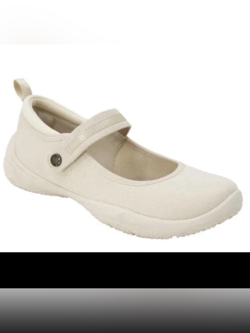 JSport Women's Melody Contoured Arch Mary Jane Shoes Cream Size 8 M
